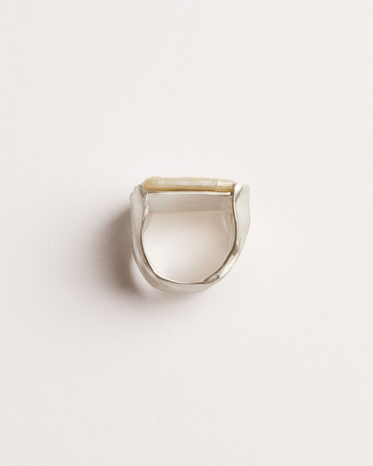 Dobra Silver Ring w. Keshi Pearls