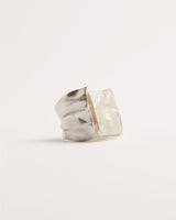 Dobra Silver Ring w. Keshi Pearls
