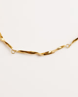 Trama Forgyldt Choker Halskæde