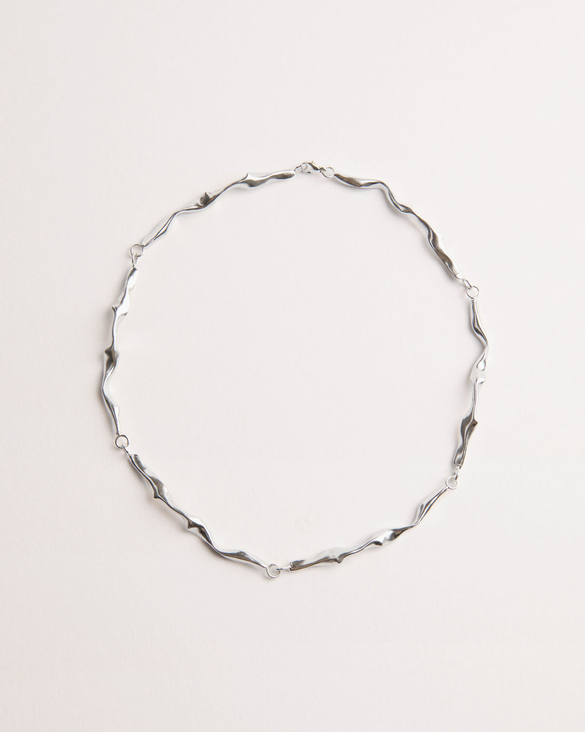 Trama Silver Choker Necklace