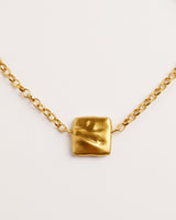 Verso Forgyldt Halskæde m. Keshi Perler