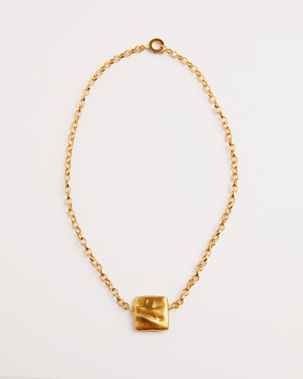 Verso Gold Plated Necklace w. Keshi Pearls