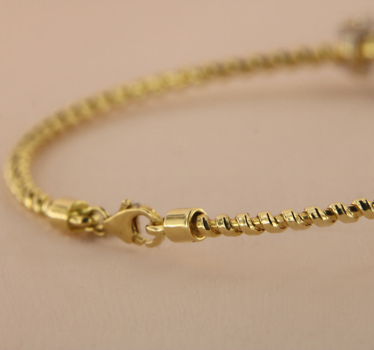 Tubogas 'Forever' 18K Gold Bracelet w. Diamonds