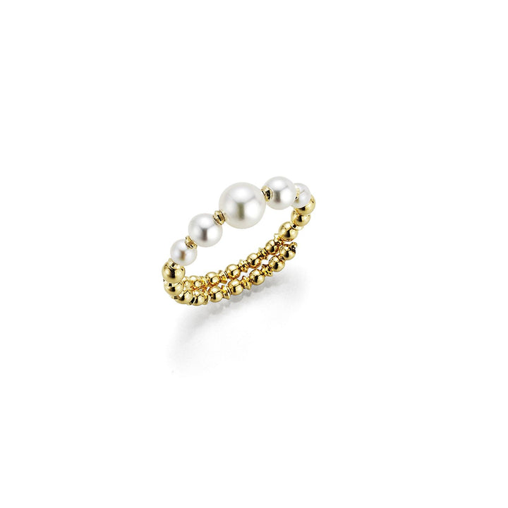 Wrap 18K Guld Ring m. Akoya Perler