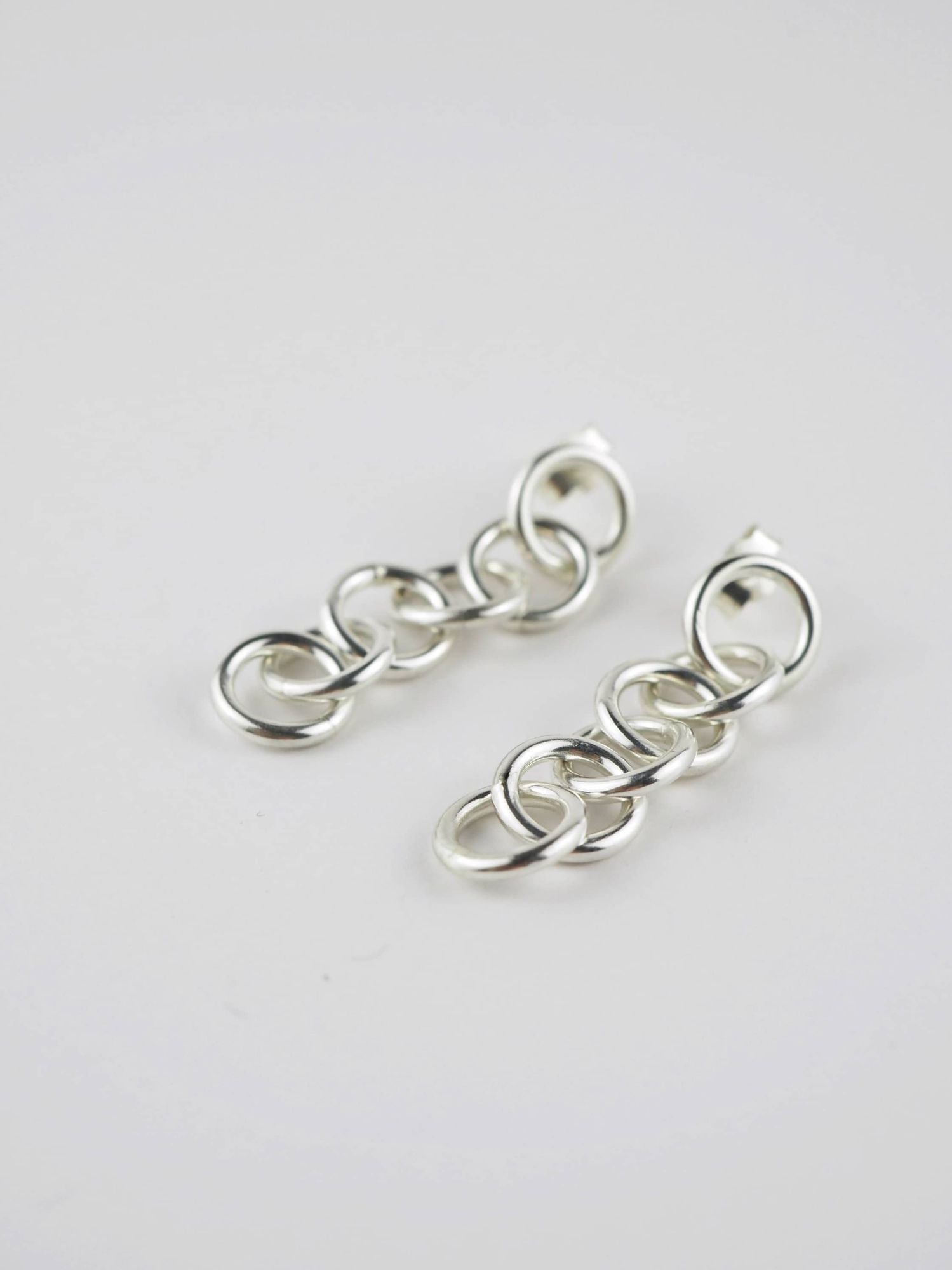 Chaine Silver Earrings