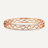 Allusia Love 18K Rosegold Bangle w. Diamonds
