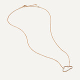 Allusia Love Accent 18K Rosengold Halskette w. Diamanten