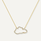 Allusia Love Accent 18K Gold Halskette w. Diamanten