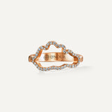 Allusia Love Accented 18K Rosegold Ring w. Diamonds
