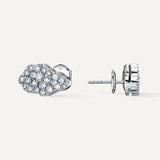 Allusia Love Clustered 18K Whitegold Earrings w. Diamonds