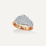 Allusia Love Clustered 18K Rosegold Ring w. Diamonds