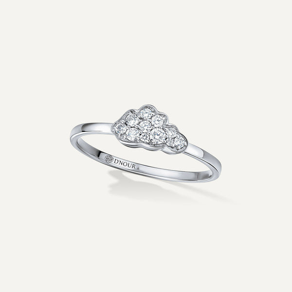 Allusia Love Mini 18K Whitegold Ring w. Diamonds