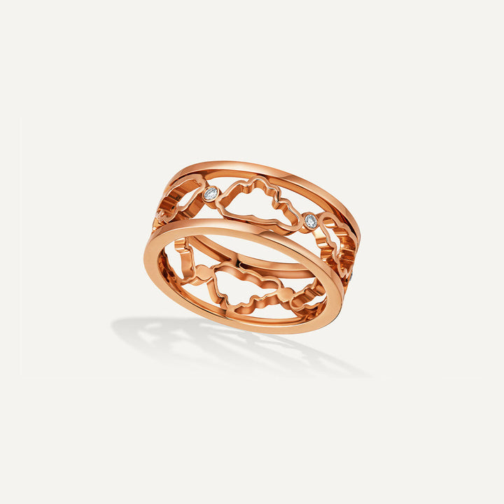 Allusia Love 18K Rosaguld Ring m. Diamanter