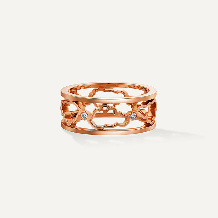 Allusia Love 18K Rosaguld Ring m. Diamanter