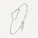 Allusia Love Minimal 18K Whitegold Bracelet w. Diamond