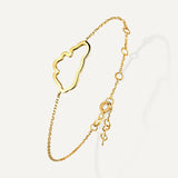 Allusia Love Minimal 18K Gold Bracelet w. Diamond