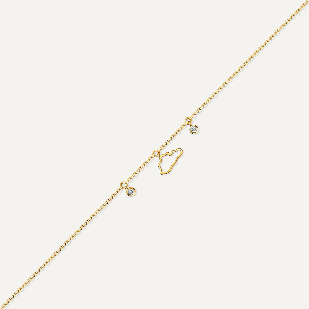 Allusia Love Mini Cloud 18K Gold Armband W. Diamanten