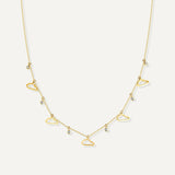 Allusia Love Five 18K Gold Necklace w. Diamonds