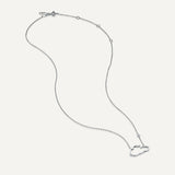 Allusia Love Minimal 18K Whitegold Necklace w. Diamond