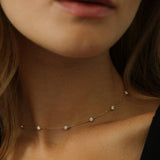 Cessi Multi 18K Gold Necklace w. Topazes