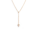 Eternity 18K Gold Necklace w. Diamonds