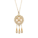 Greta 18K Gold Necklace w. Diamonds