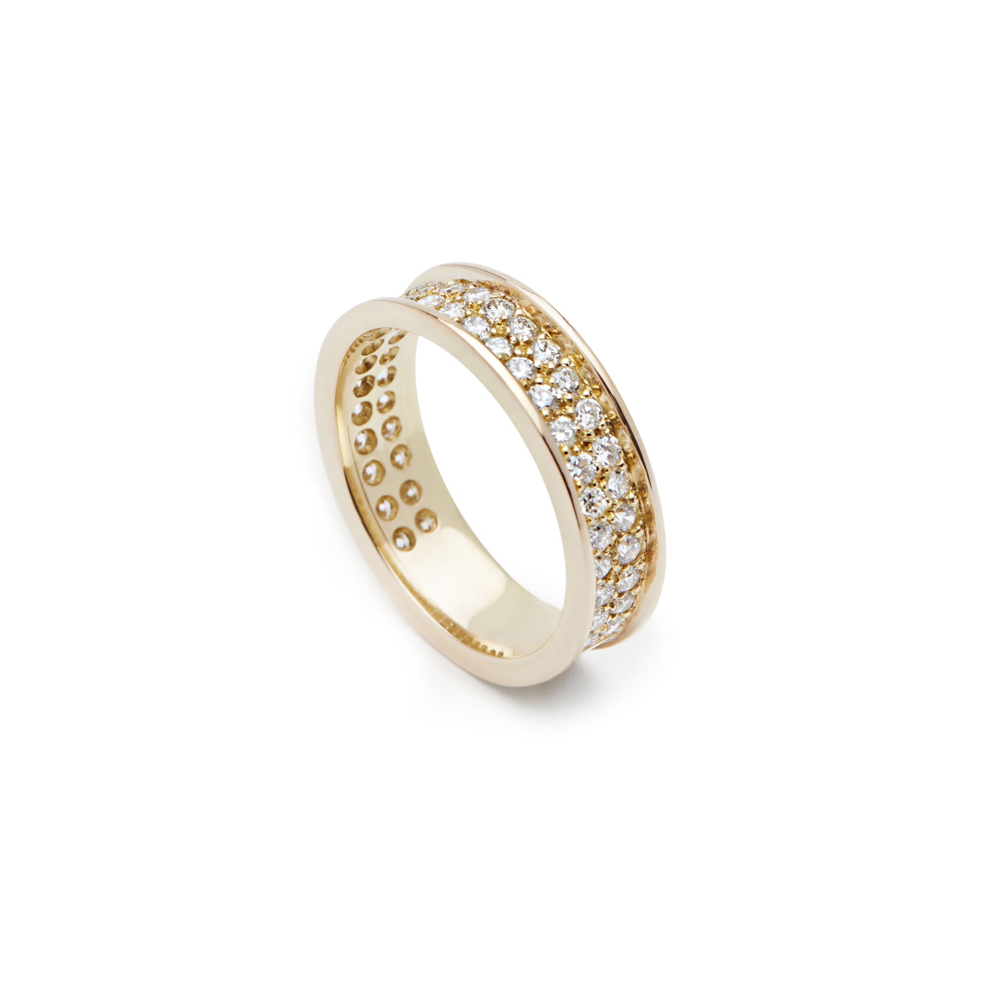 Courage 18K Gold, Whitegold or Rosegold Ring w. Lab-Grown Diamonds