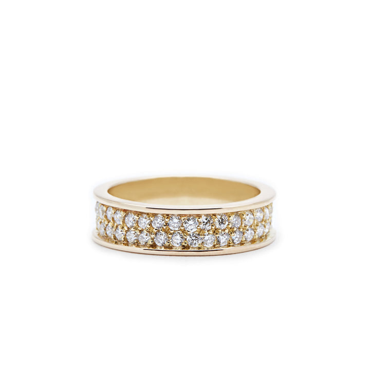 Courage 18K Gold, Whitegold or Rosegold Ring w. Lab-Grown Diamonds