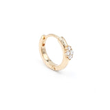 Eternity Mini 18K Gold Hoop w. Diamonds