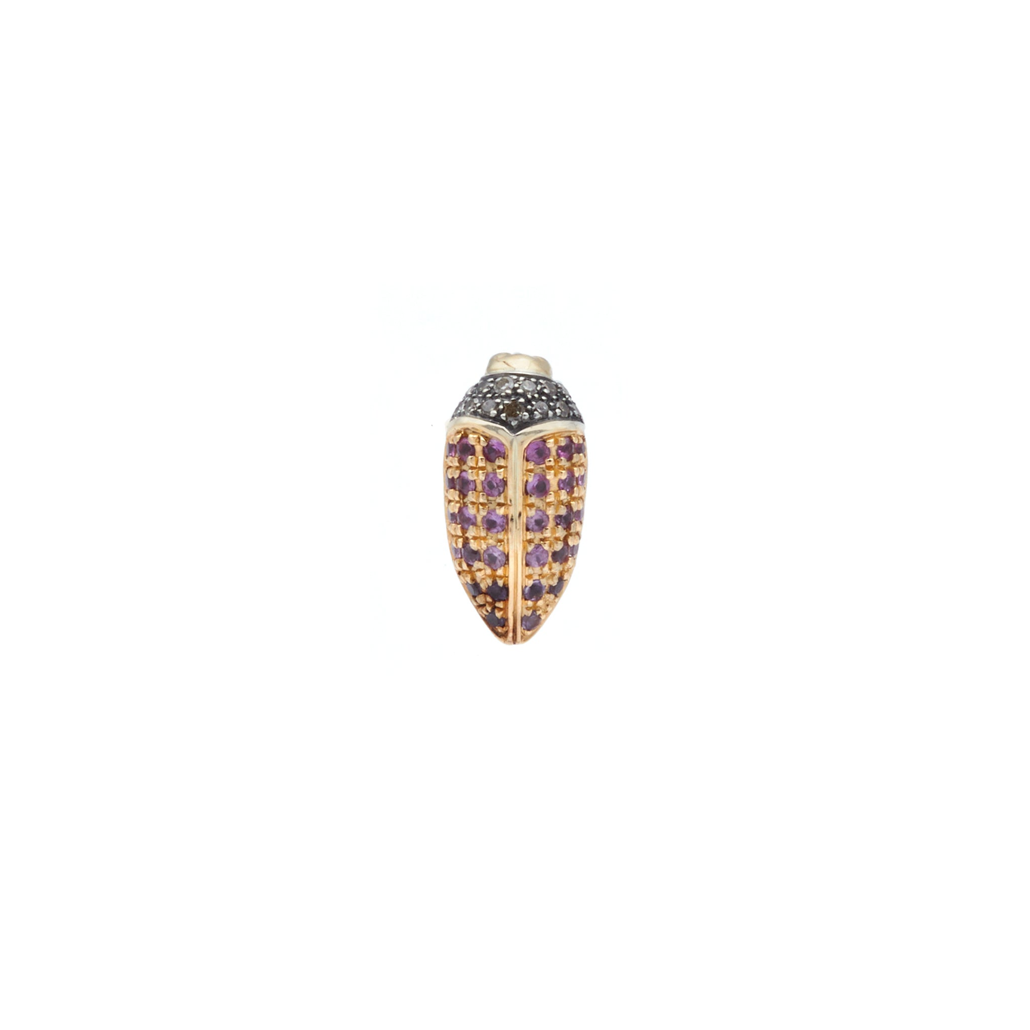 •ASET• amethyst + scarab + silver necklace (26
