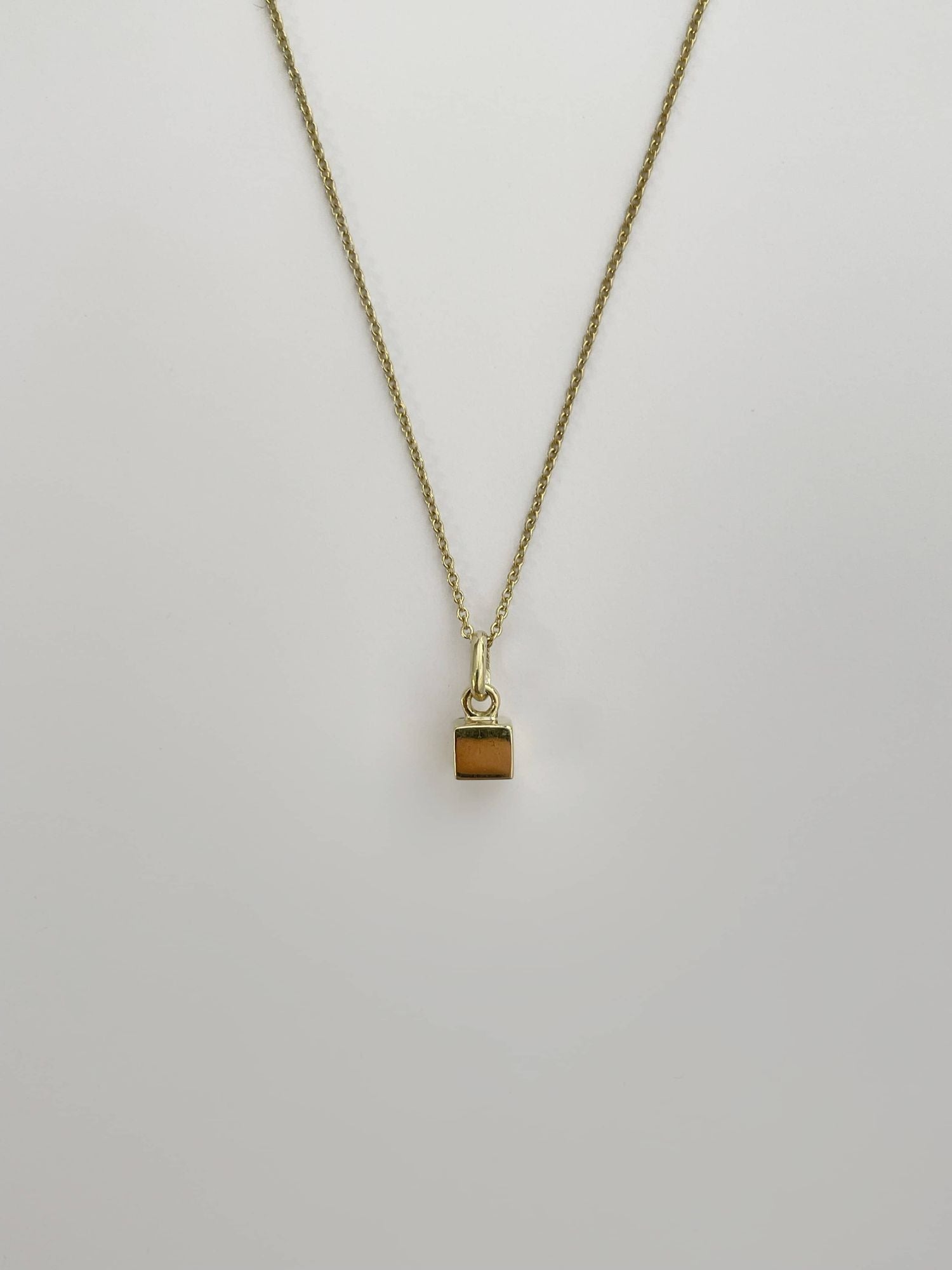 Cube Gold 18K Gold Necklace