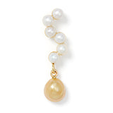 Small/Medium 9K Gold Earring w. Pearls