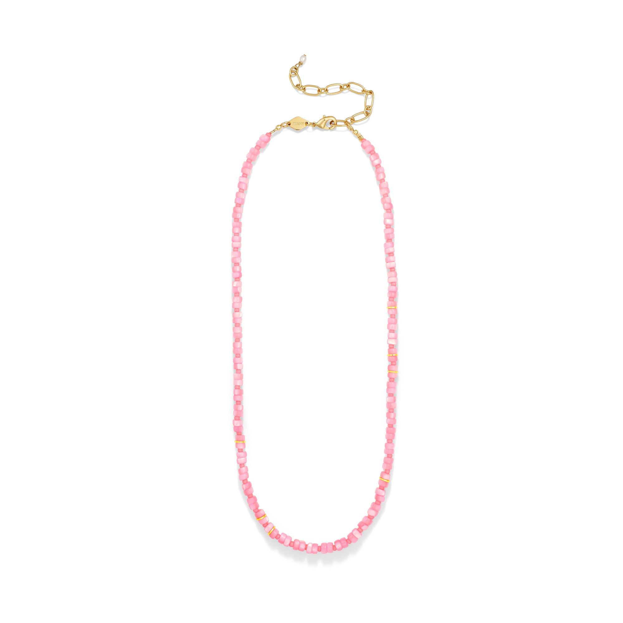 Calypso Gold Plated Necklace w. Beads & Pearl