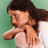 Secret 18K Gold Ring w. Lab-Grown Diamonds