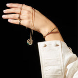 Illusion 18K Gold Bangle w. Lab-Grown Diamonds