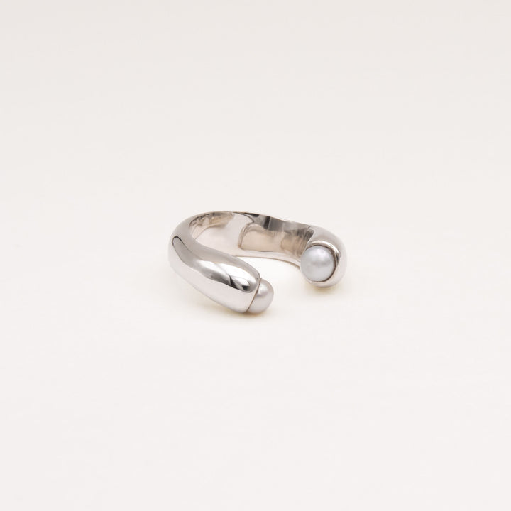 Encontro Silver Ring w. Freshwater Pearl