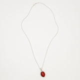 Figura Silver Necklace w. Carnelian