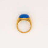 Figura Gold Plated Ring w. Agate