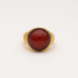Figura Gold Plated Ring w. Carnelian