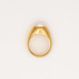 Sono Gold Plated Ring w. Freshwater Pearl