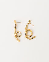 Ohrringe mit Alge Gold plattiert