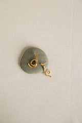 Ohrringe mit Alge Gold plattiert