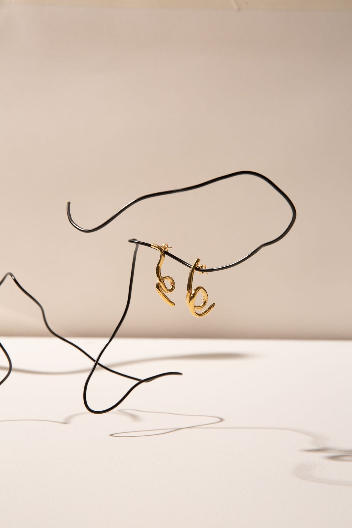 Alga Gold Plated Earrings