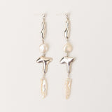 Amuleto Silberohrringe w. Biwa Perlen