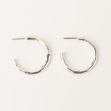 Maresia M Silver Hoops