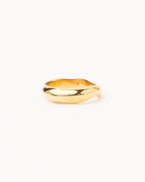 Onda S Gold Plated Ring