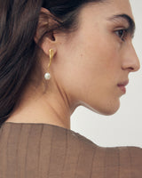 IPE Gold Plated Earrings w. Natural Keshi Pearls