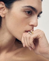 Perola Liana Gold Plated Ring w. Freshwater Pearl