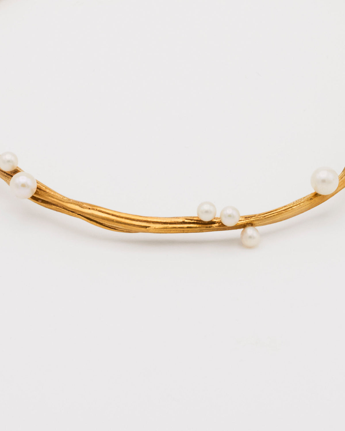 Ramo Forgyldt Choker m. Ferskvandsperler