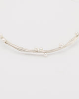 Ramo Silver Choker w. Freshwater Pearls